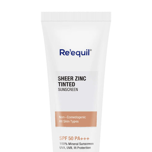 Re'equil Sheer Zinc Tinted Mineral Sunscreen SPF 50 PA+++ 50g